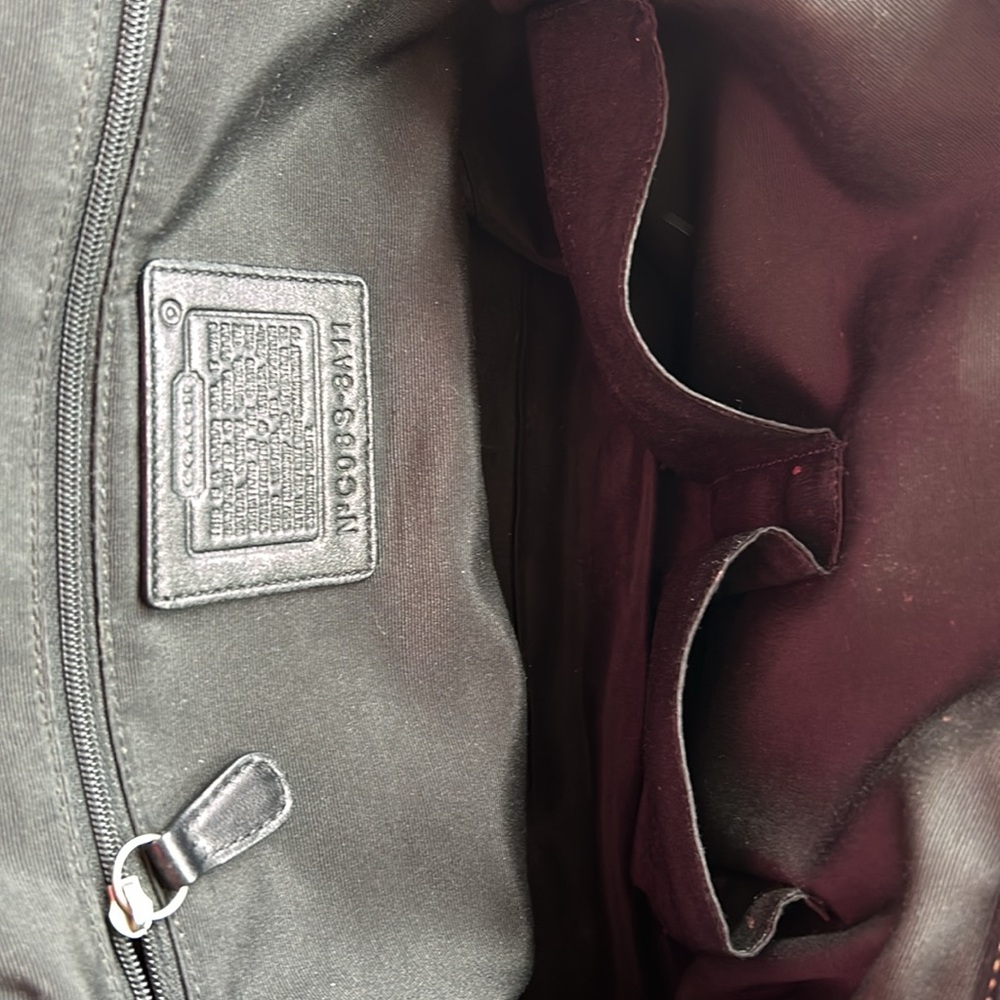 Coach Vintage Shoulder Bag, Black Leather with Chrome Hardware. Lovingly Used. - Picture 6 of 8